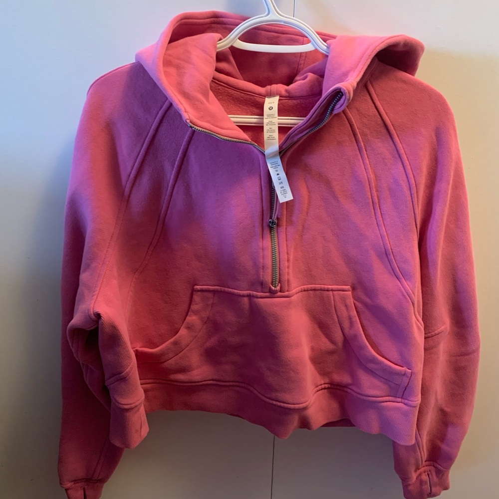 NWOT XS/S Scuba Oversized Half Zip in Pink Blossom